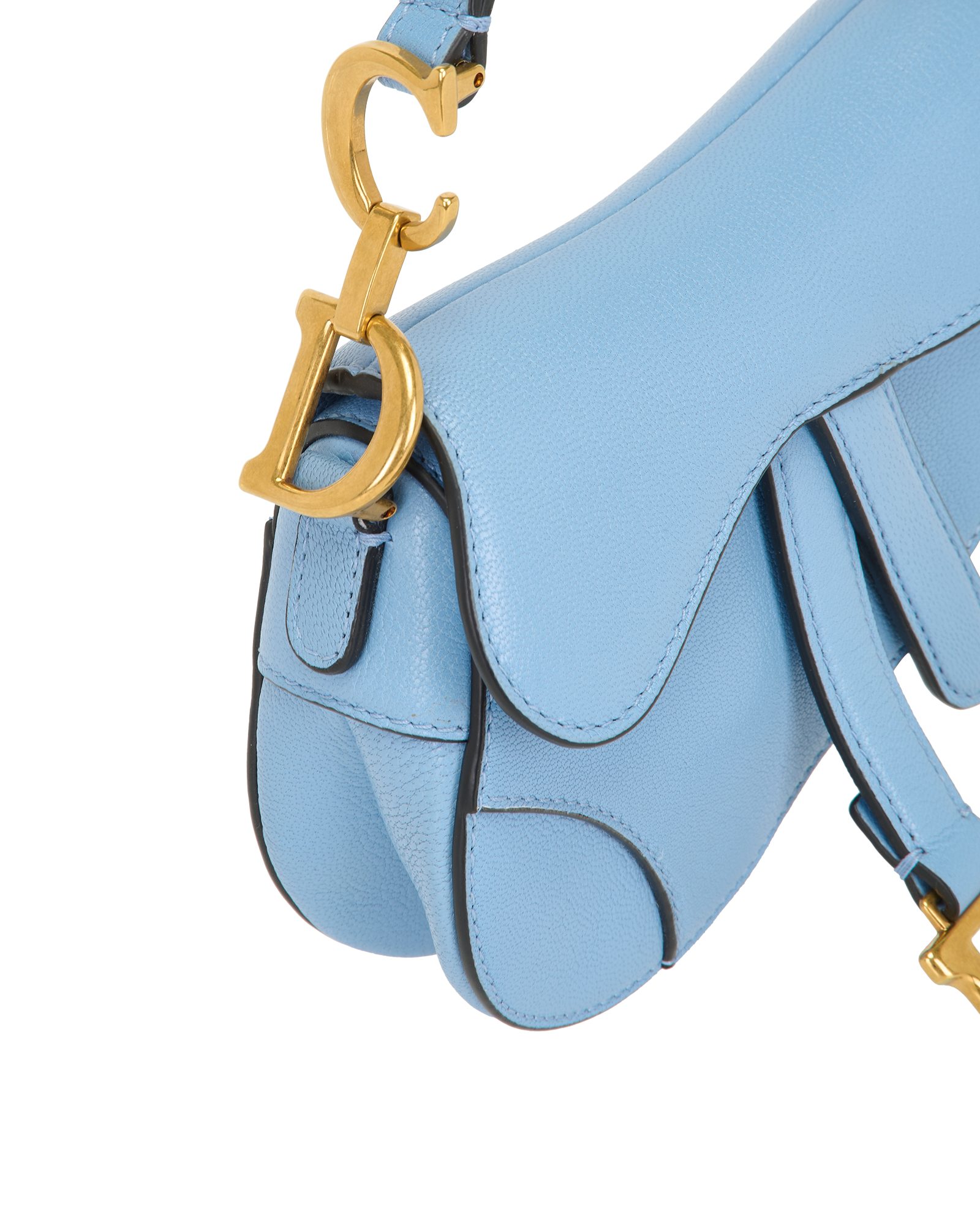 Micro Saddle, &pound;950, Handbags, Blue, Leather, Other view
